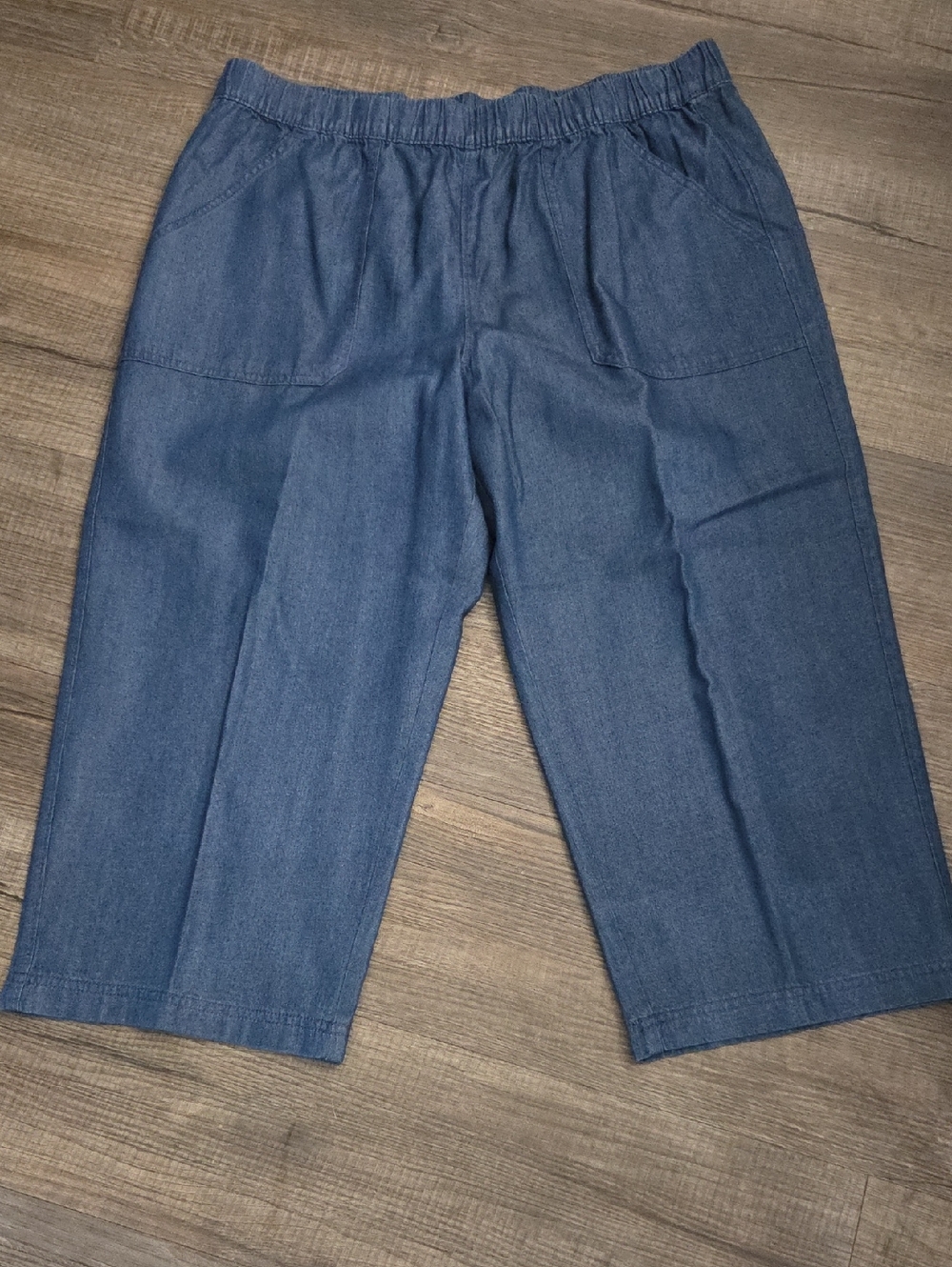 Style & Co. Blue Cropped Pull-On Pants